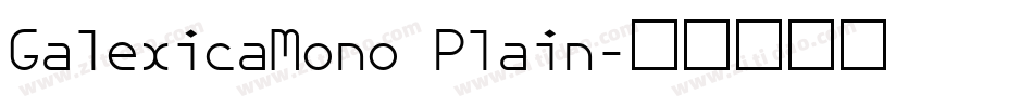 GalexicaMono Plain字体转换